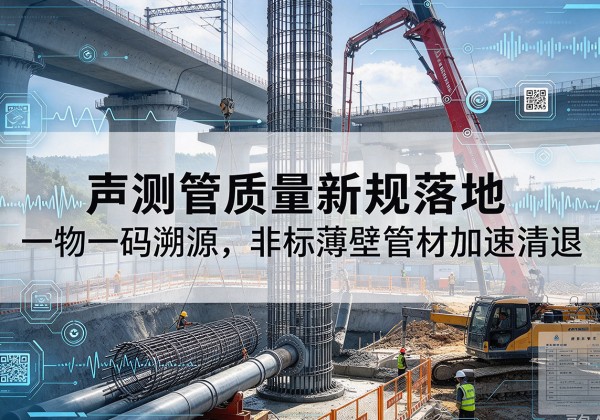 老边声测管质量新规落地，一物一码溯源，非标薄壁管材加速清退